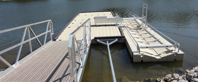 Large gangway view of launch